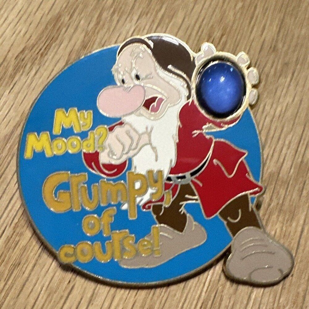 WDW Snow White Grumpy Disney Trading Pin 2008 Seven Dwarfs Mood Stone